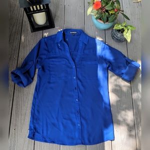 Bright Blue Original Fit Portofino Shirt